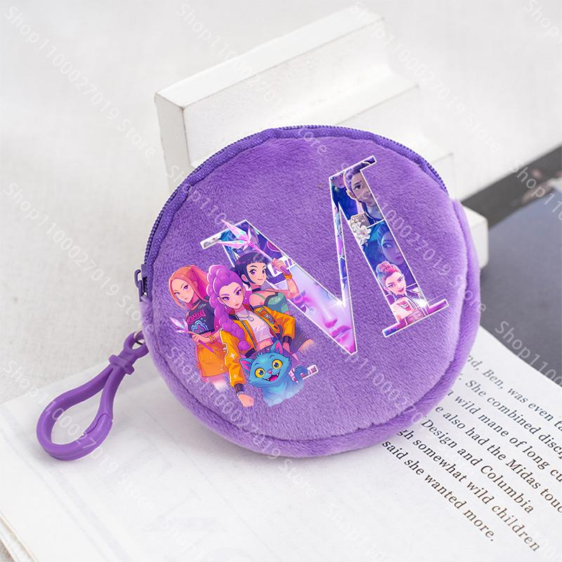 K Pop Demon Hunters Jenter Myntpung Barn Søt Bokstav Tegneserie Trykk Stor Kapasitet Kosmetikkveske Bærbar Håndveske Barn Gaver