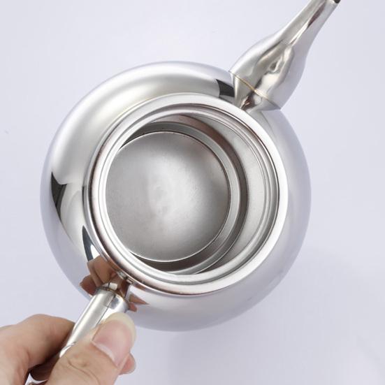 0.8/1L Stainless Steel Loose Tea Pot Strainer Filter Infuser Kettle Coffee Jug