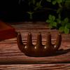 1ks Head Meridian Massage Comb Sandalwood Hřeben s pěti širokými zuby Antistatický
