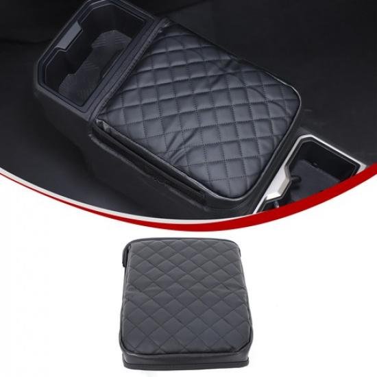 Leather Car Armrest Box Cover Handrest Protect Cover For Toyota Tacoma 2024-2025