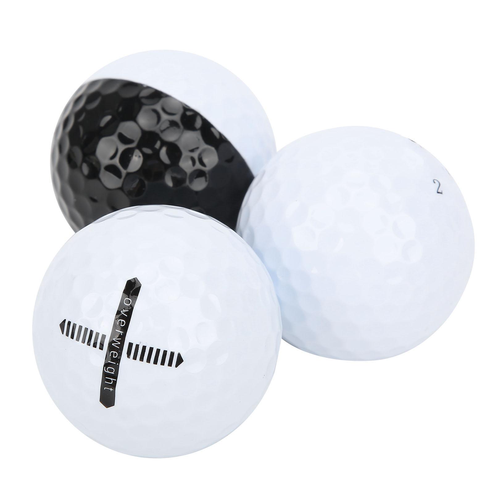 

3Pcs Rubber Golf Balls Driving Range Training Balls Golf Club Auxiliary Accessories