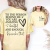 Comfort Colors® You Matter Shirt, Trendy Positive Message T-shirt, Motivational Quote Tee, To The Person Behind Me Top, You Are Enough Shirt