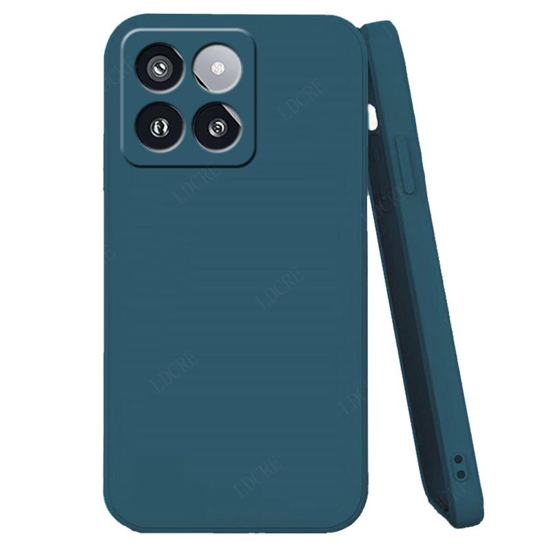 For Cover Xiaomi 14T Pro Case Mi 14T Pro Capas Original Liquid Silicone Shockproof Soft TPU Case For Mi 13 T 13T 14T Pro Fundas