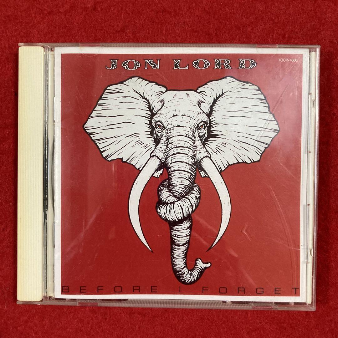 

[USED] CDJon Lord – Before I Forget