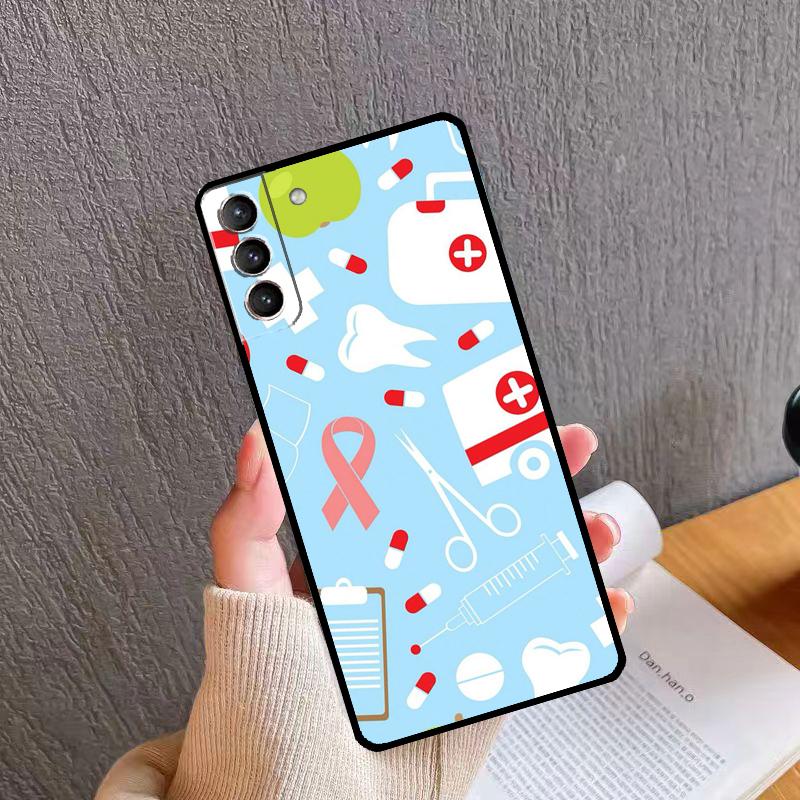 Dentist Dental Tooth Nurse Phone Case For Samsung Galaxy S25 S26 Ultra S20 S21 S22 S23 S24 Plus S10 S25 FE Back Cover