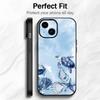 Retro Cute Blue Art Marine Life Sea Turtle Phone Case Phone Case Soft Packaging Lightweight For iPhone17 16 15 14 13ProMax