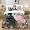 Magical Witch Duvet Cover pillowcase Bedding Bedroom Decoration Children Gift adult Single Double bed Large SizeZip Duvet Cover
