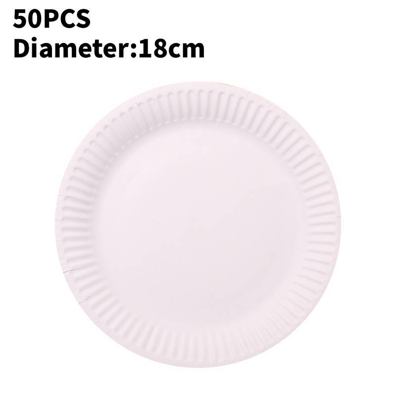 Disposable Paper Plate Set For Kid Diy Craft Art Activities With Round Shape For Classroom Use