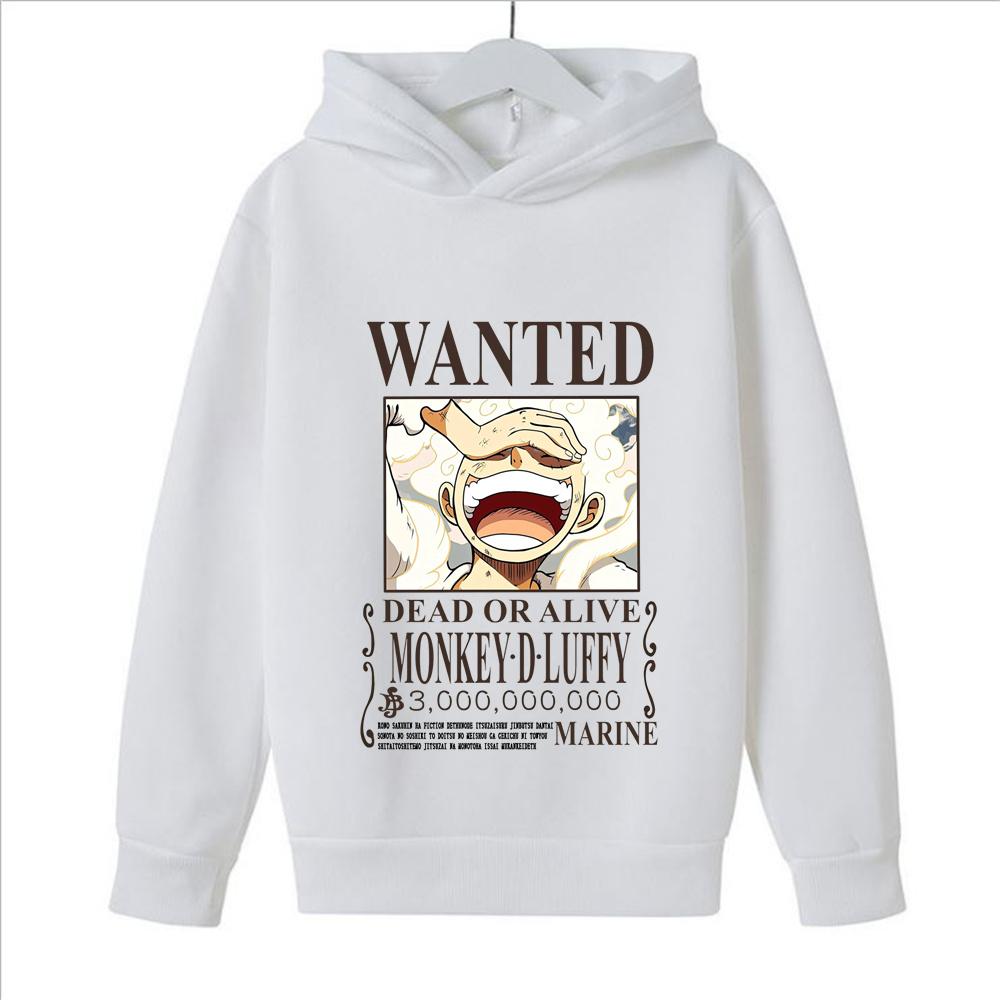 2024 One Piece Kids Luffy Hoodie Sweatshirt One Piece Boys Girls Sport Casual Sweater Cosplay Costume Children Pullovers Tops