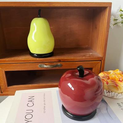 Cute Apple And Pear Design Toothpick Box Luxury Home Cotton Swab Dental Floss Storage Creative Container Modern Organizer