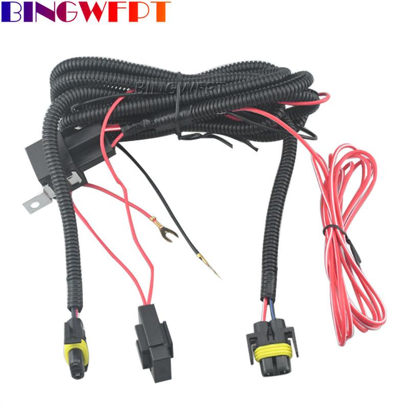 High Quality For VW New Polo Golf Jetta MK5 MK6 Skoda Octavia Fog Light Lamp Wires Harness Cable With Fuse Car Accessories 12V