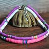 Women Necklace Colorful Beads Bohemian Polymer Clay Stackable Long Lasting Collar Necklace for Party