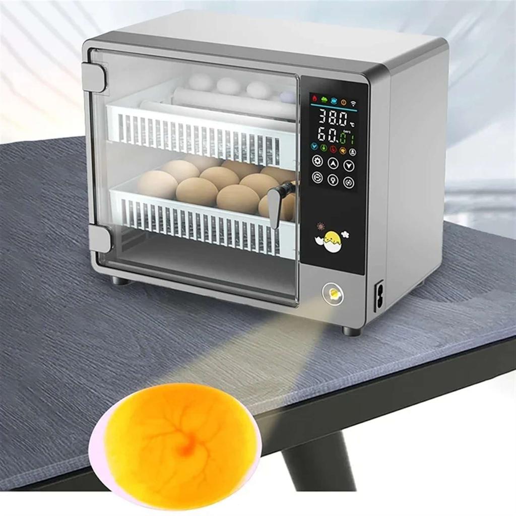 24 Egg Incubator, Fully Automatic, Egg Turning Function, Household Egg Incubator, With Temperature Control and Touch Screen