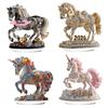 S-1Pc 2D Acrylic Ornament 2026 Year Of The Horse Desktop Decorate Miniature Statue Pony Festival Decor Home Office New Year Gift