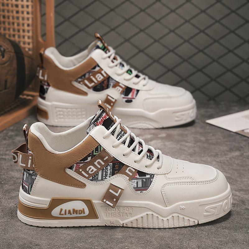 Fashion High Quality Men's Sneakers Youth Student Skateboard Shoes Fashion Casual Sport Shoes Lace Up Vulcanized Shoe Men's Tennis Shoes