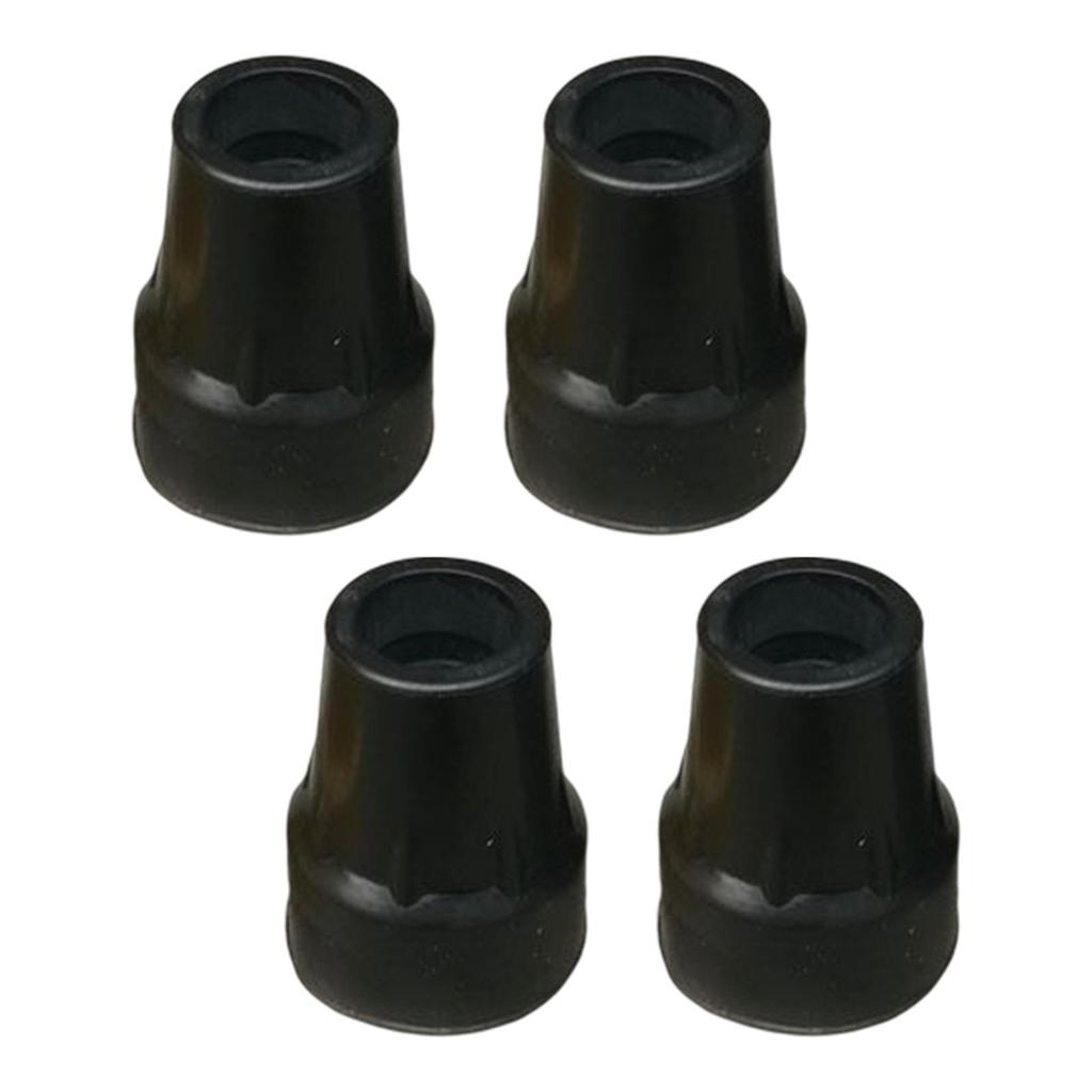 4 Pieces 7/8inch Rubber Cane Tips AntiSlip Base Replacement Professional for Uneven or Loose Ground Wear Resistant Thick