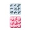 9-layer Silicone Mold For Chocolate Cake And Handmade Soap Autumn Harvest Theme With Oak Leaf Design