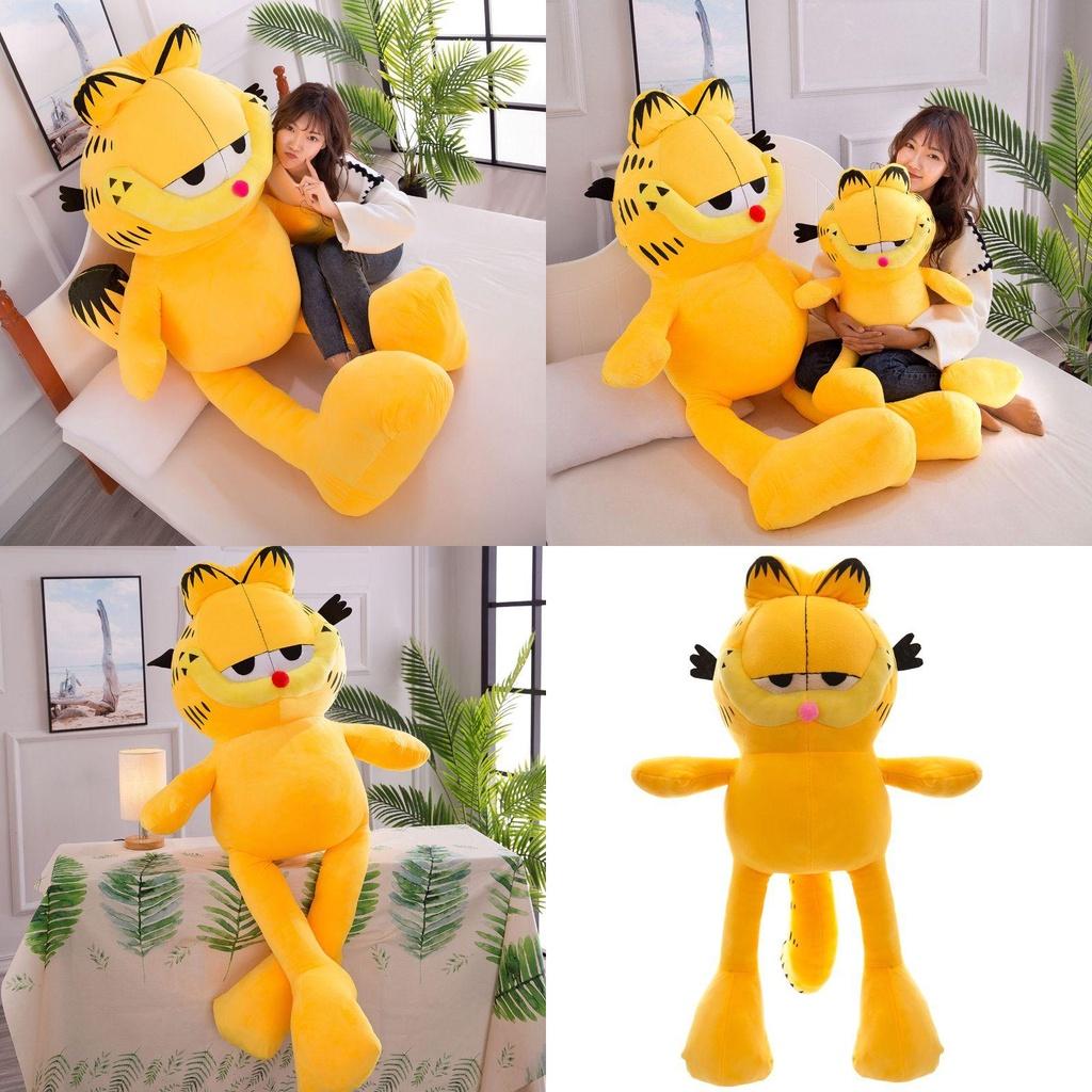 Riesiges Garfield-Katzen-Plüschtierkissen, perfekt als Geschenk für Kinder und Babys.