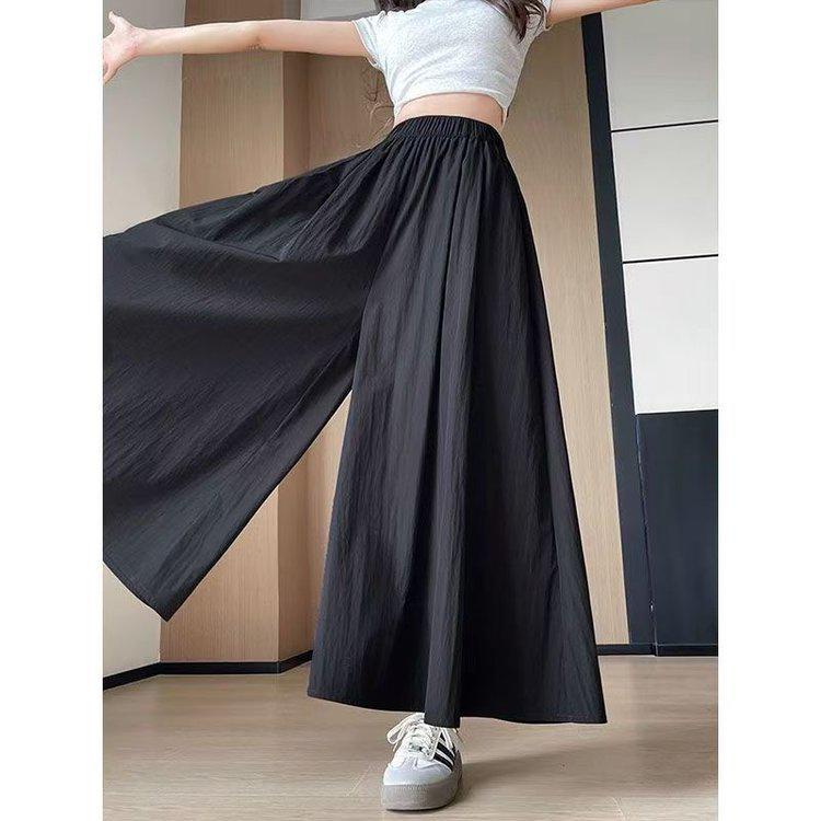 Spring/Summer 2026 Yamamoto Women’s Loose-Fit Plus Size A-Line Wide-Leg Skirt-Pants 2XL (140-160 cm) чёрный