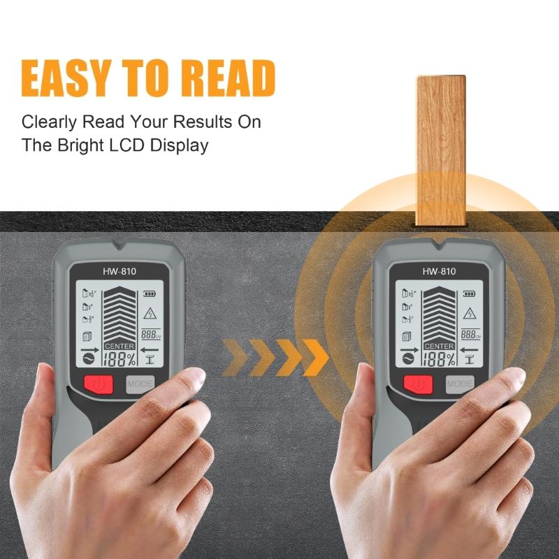 Portability Studs Finders Scanner Metal and Wall Detector Suitable for Detecting Metal, Cable, Wood in Wall and Ceilings