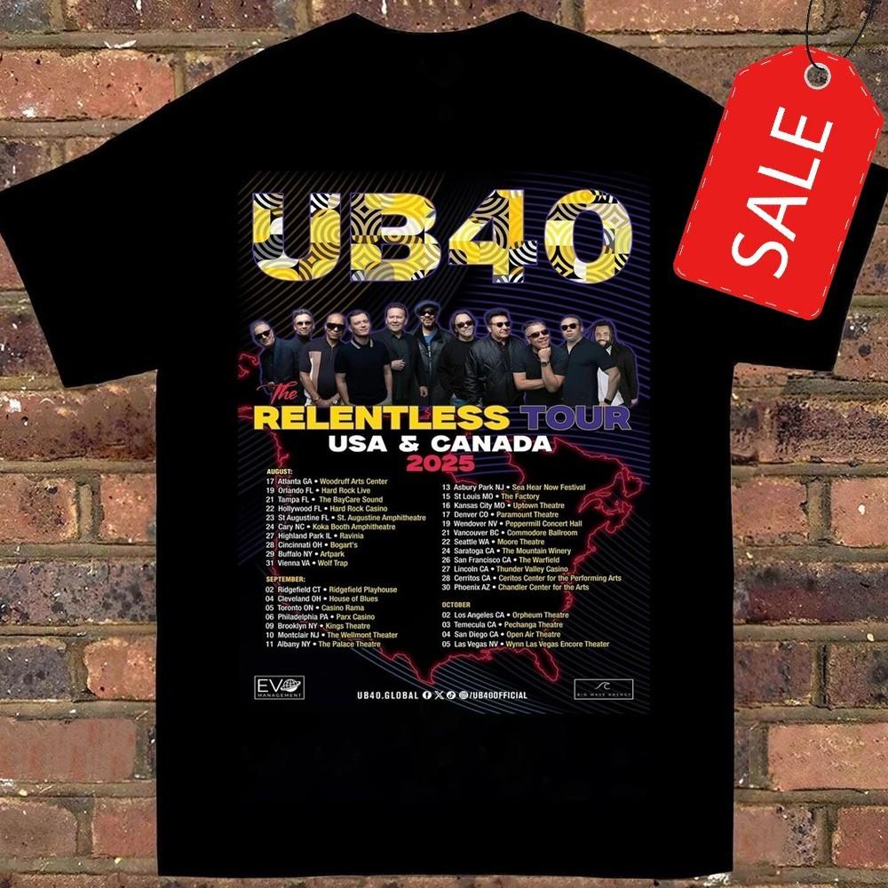 

SALE UB40 Tour 25 Unisex TShirt All Size 21D761 Unisex T-Shirt S