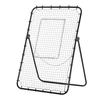 Foldable Football Rebounder Net, with Adjustable Angles - Black