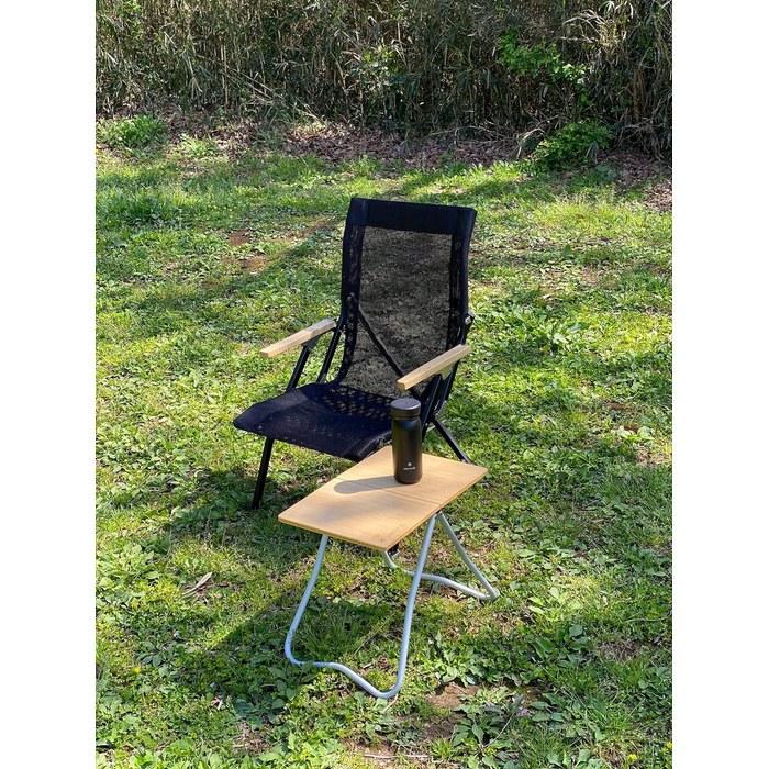 Snow Peak Mesh Low Chair 30 Compact Rich Black