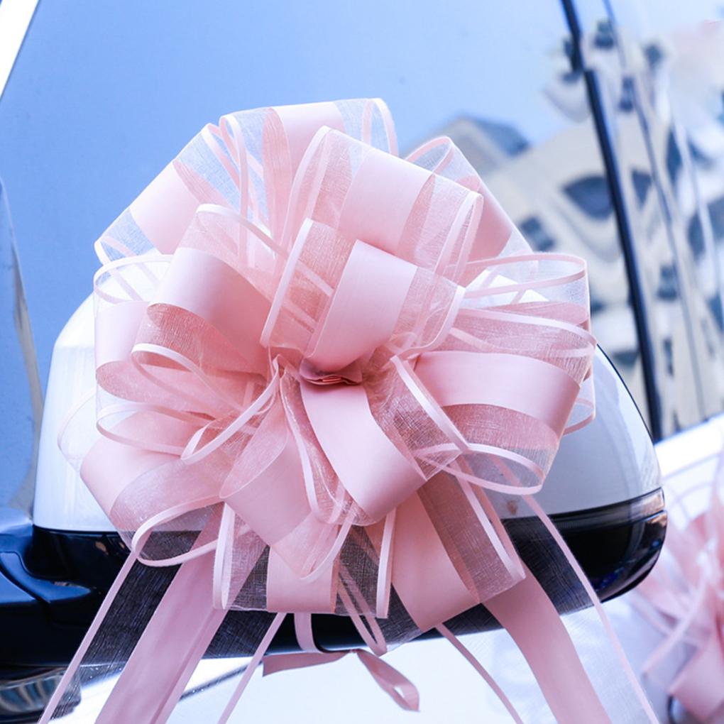 Large Bowknot Decoration Yarn Ribbons Festival Holiday Engagement Presents Box Wedding Car Flower Bouquet Packing Ornament