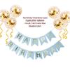 Internet Celebrity Birthday Mermaid Tail Flag Decoration for Baby’s First Birthday Party - Banner, Garland, String Lights & Balloons