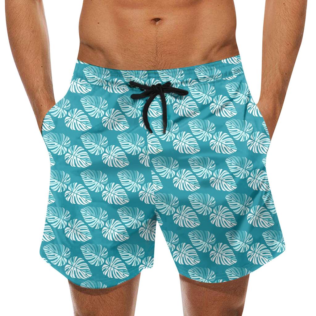Modische Herren-Shorts mit Riemen, hawaiianischer Strand-Passform, sportlich, lässig