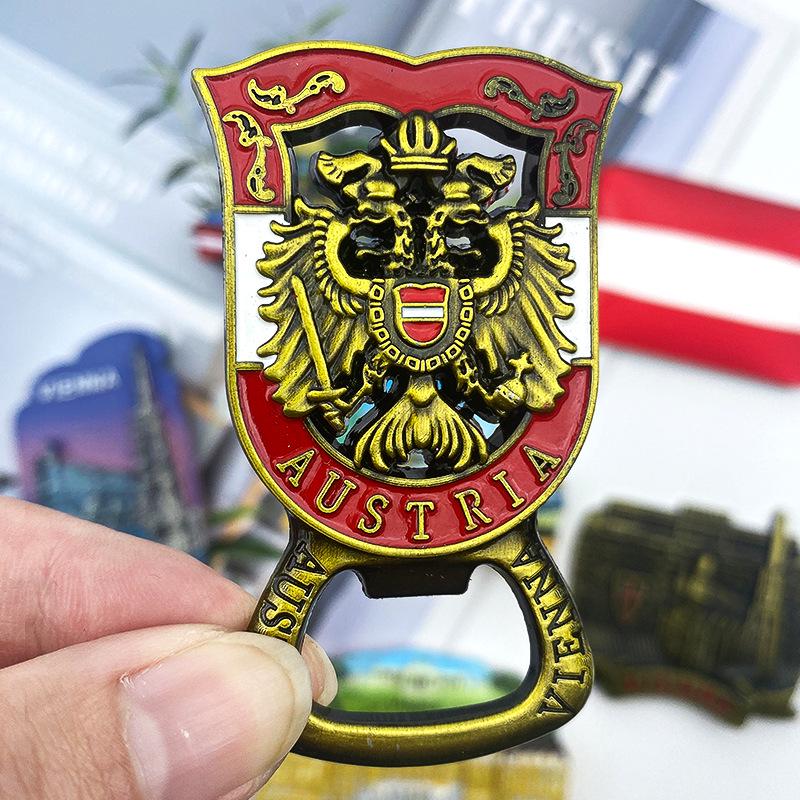 Austrian 3D Resin Fridge Magnet - Vienna & Salzburg Creative Souvenir