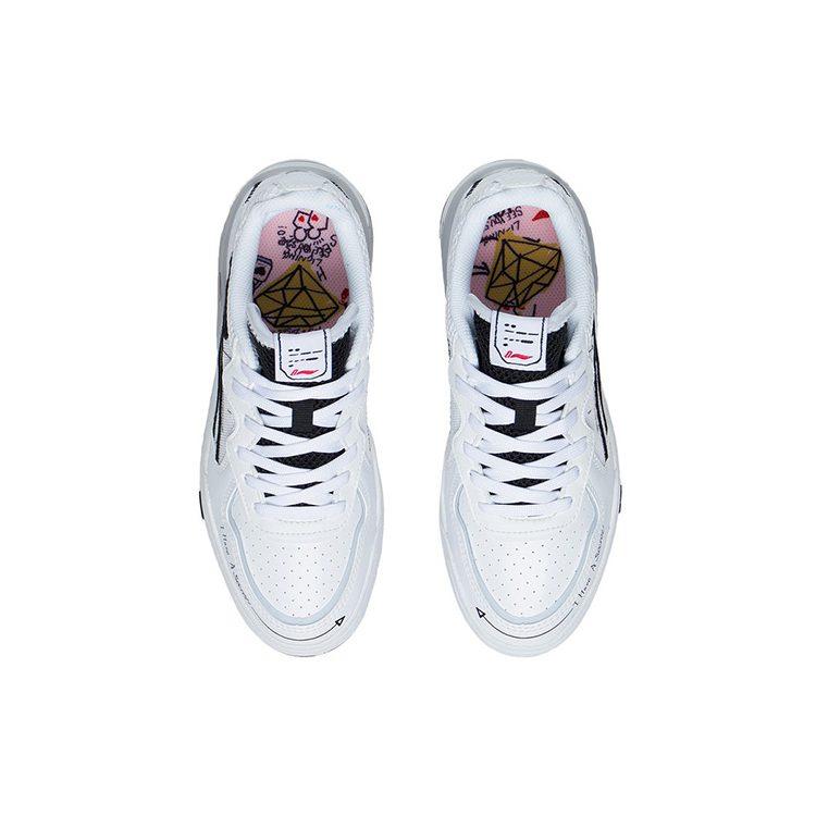 Li Ning Wave V1 Slip Resistant Abrasion Resistant Slip Resistant Abrasion Resistant Low Top Skateboard Shoes Women's AGCS030-6