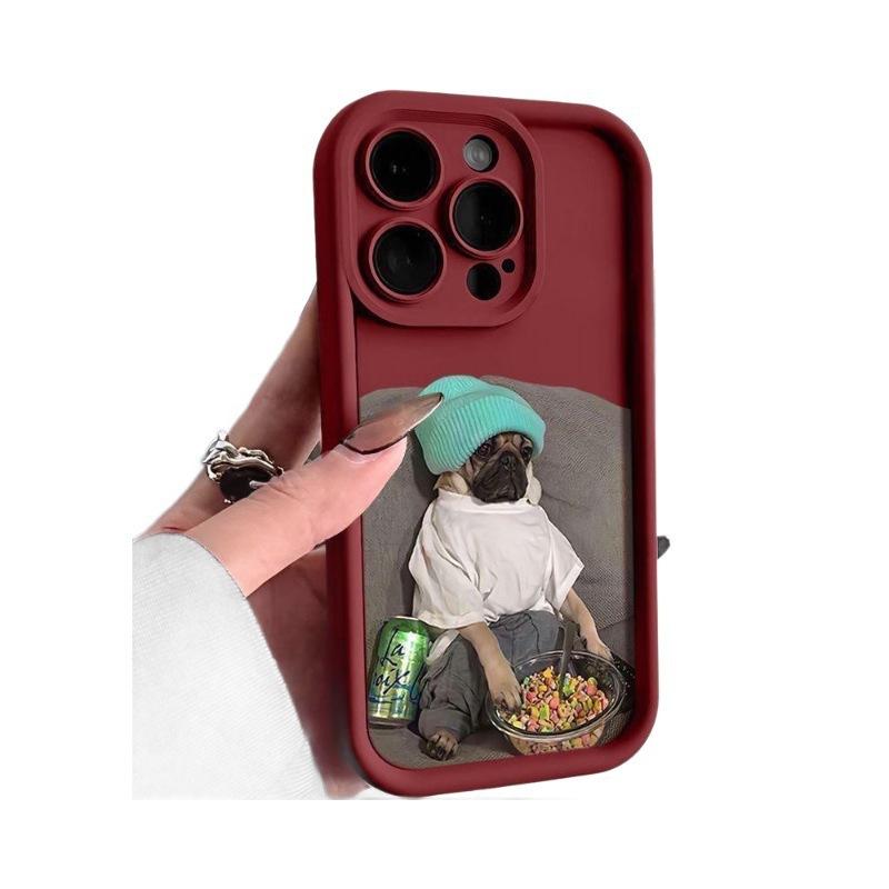 EMO Puppy for iPhone16plus Mobile Phone Case 12promax Anti-drop 14 Matte 13 Apple XS Niche