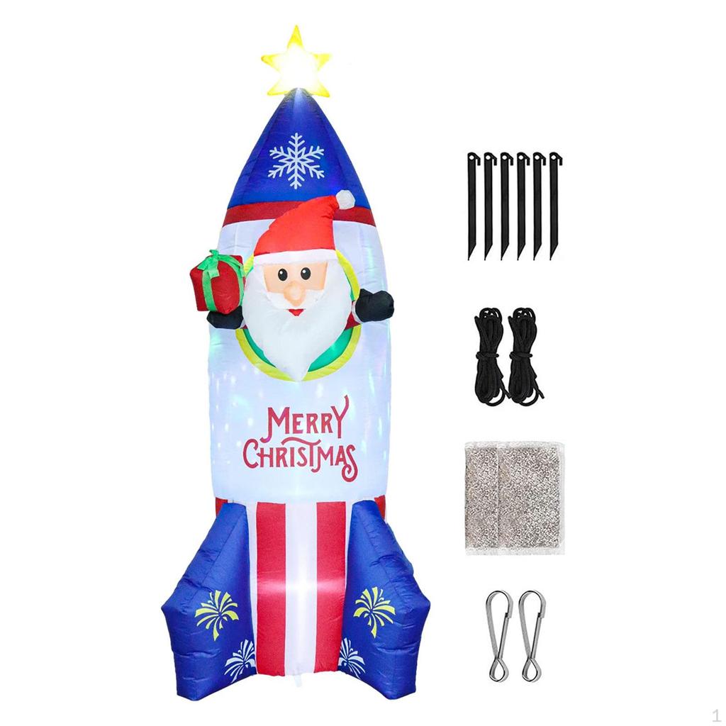 Christmas Rocket Inflatable Indoor Ornament Decorations