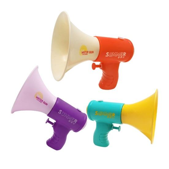 Cartoon Horn-Shaped Water Squirter for Kids Summer Spray Toy for Beach Pool Outdoor Play Fun Splash Game for Boys Girls