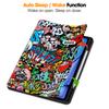 For iPad Air 13 (2025)/(2024) Case Pattern Printing Tri-Fold Stand Leather Cover with Pen Slot