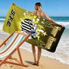 Name Custom Santos FC Print Beach Towel, Large Soft Quick Dry Towel for Beach Camping Swimming