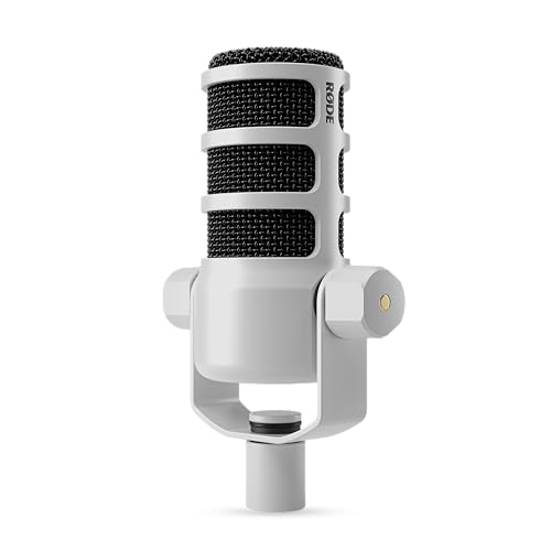 RODE Microphones Podmic Dynamic Broadcast Microphone White PODMICW