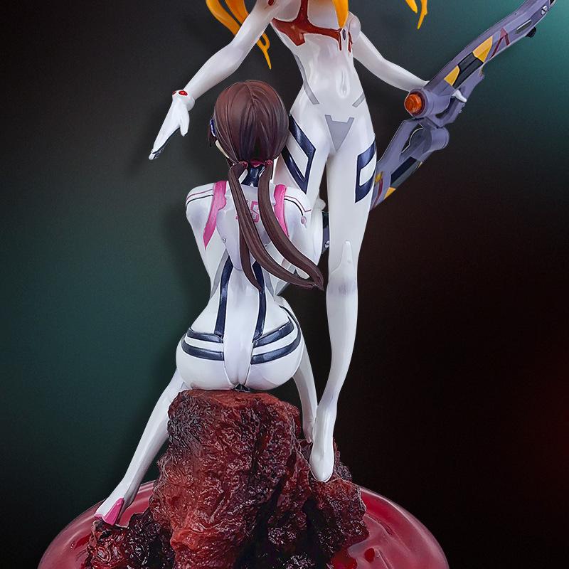 EVA Asuka & Maki Namie Dual Movie Scene Model Ornament Figure
