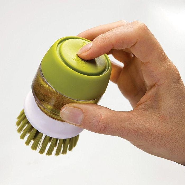 Joseph Joseph Brosse À Distributeur De Savon Avec Support Palm Scrub Gris