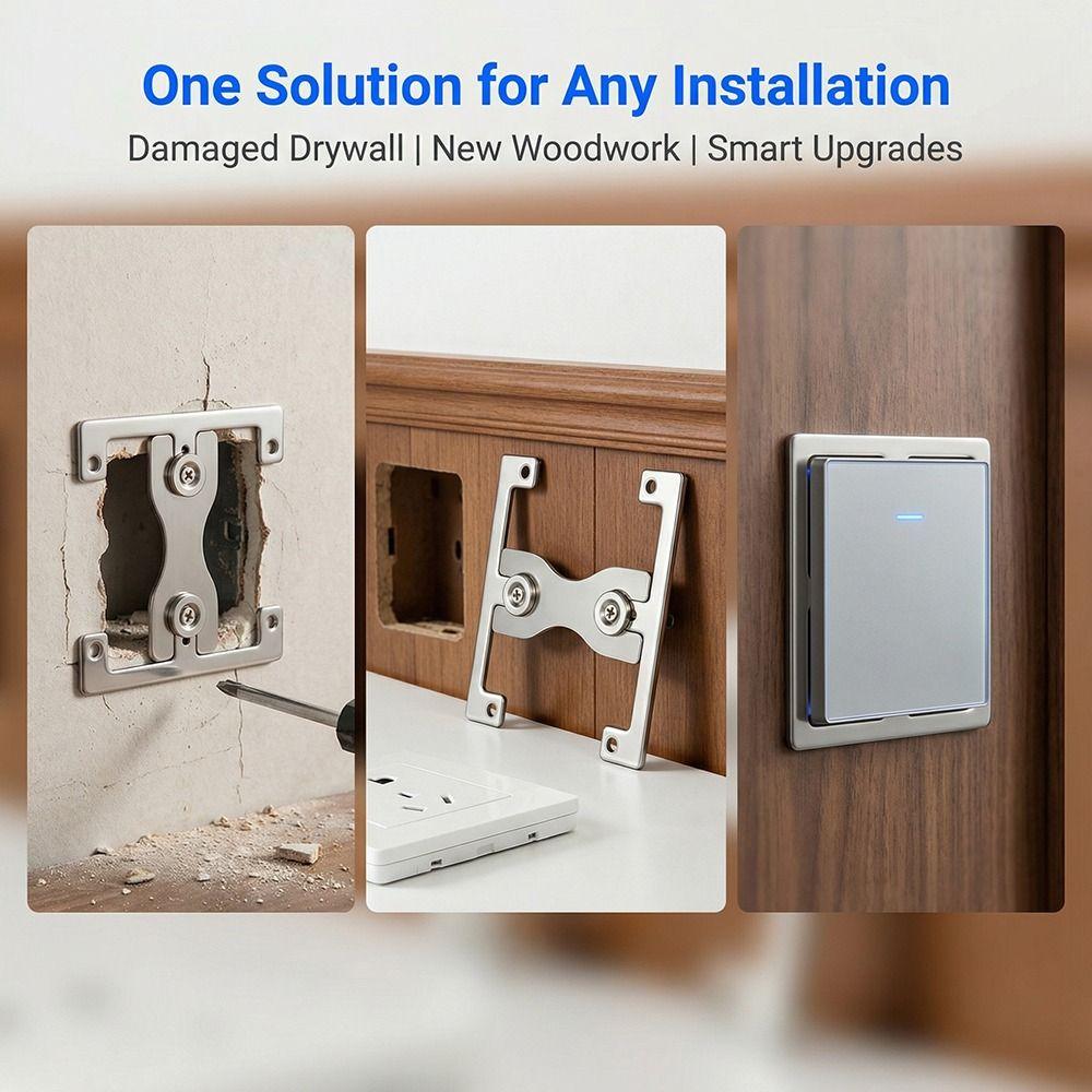 Stainless Steel Switch Socket Panel Precise Positioning Wall Panel Decoration  Woodworking