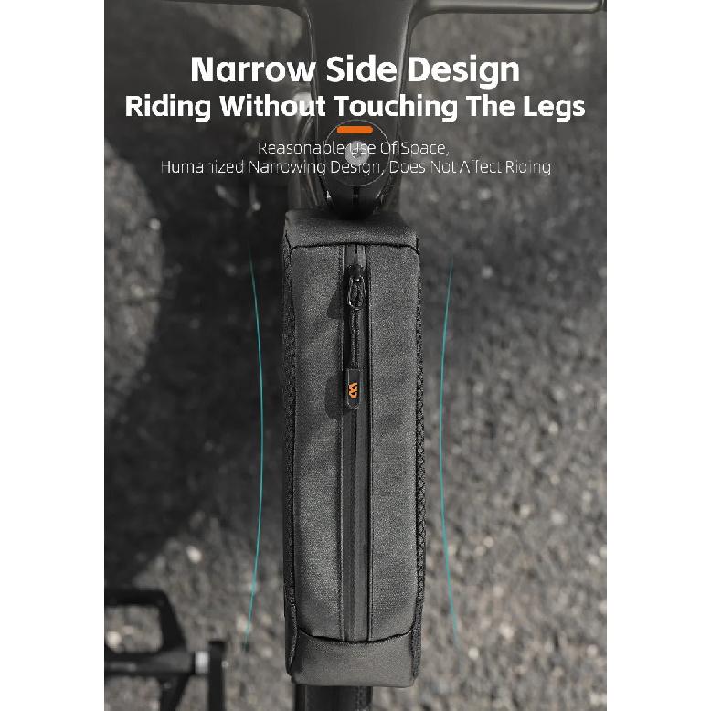WEST BIKING Portable Bicycle Front Frame Bag Lightweight Mini Top Tube Bag 3D Shape Support Aero Cycling Bags Bike Accessories