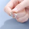 New Creative Bird Sweet Flower 925 Sterling Silver Jewelry Personality Cute Fresh Leaf Branch Art Opening Rings Xzr041