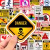 50 Realistic Warning Signs To Identify Objects and Cognitive Children's Stickers English Early Childhood Education Stickers