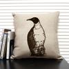 Cute Cartoon Animal Cushion Cover Funny Penguin Pillow Case Bedroom Living Room Sofa Decoration Pillowcase 45x45 Children's Gift