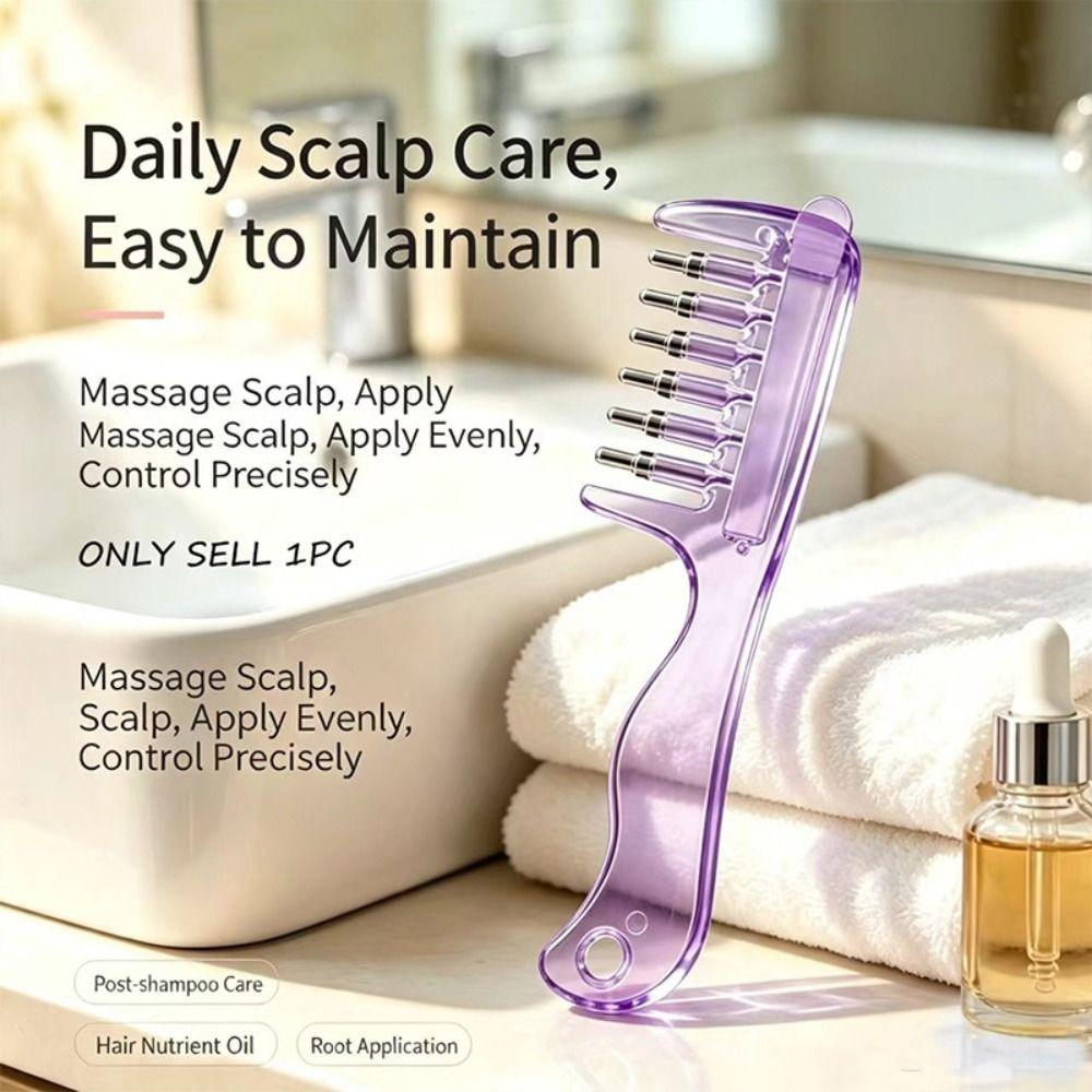 Anti-Frizz Mini Portable Head Applicator Massage Guide Liquid Comb Barber Shop Salon