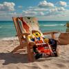Ultra-Soft Beach Towel with Lego Theme,Ideal for Pool - Camping, Diving - Perfect Travel Essential, Vibrant Beach Towel.