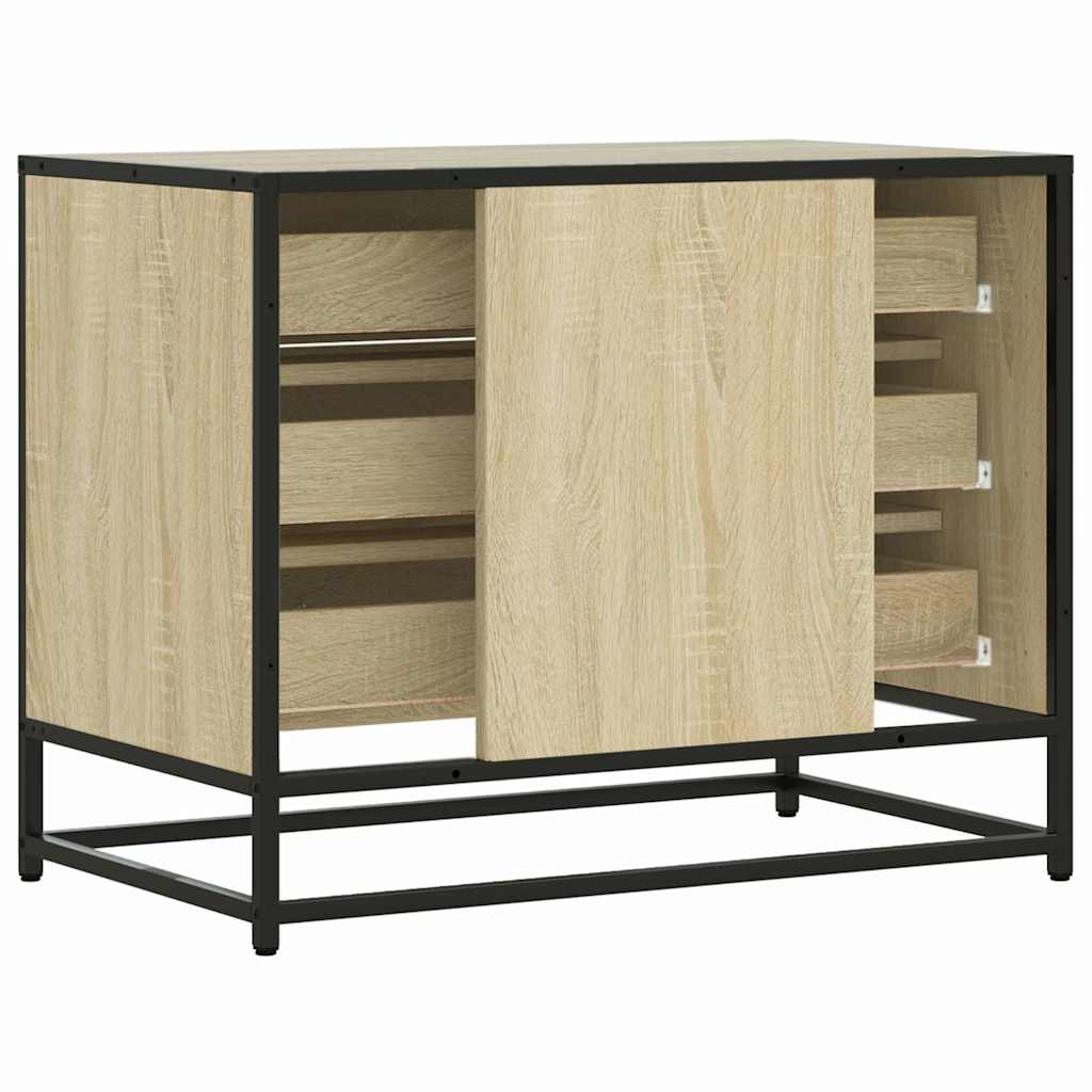 Vidaxl Komoda, Dąb Sonoma, 70X41X56 Cm, Materiał Drewnopochodny