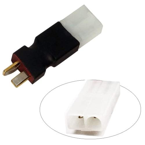Yiqigou 4pcs Wire-Free Tamiya Male to Dean T-Style Plug Adapter Wireless Connector for RC Drone LiPo Battery Charger ESC (T Male to Tamiya Female)