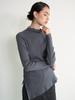 ETDEMAIN 004 Cut-Out Low Neck Rib Knit (Ivory)